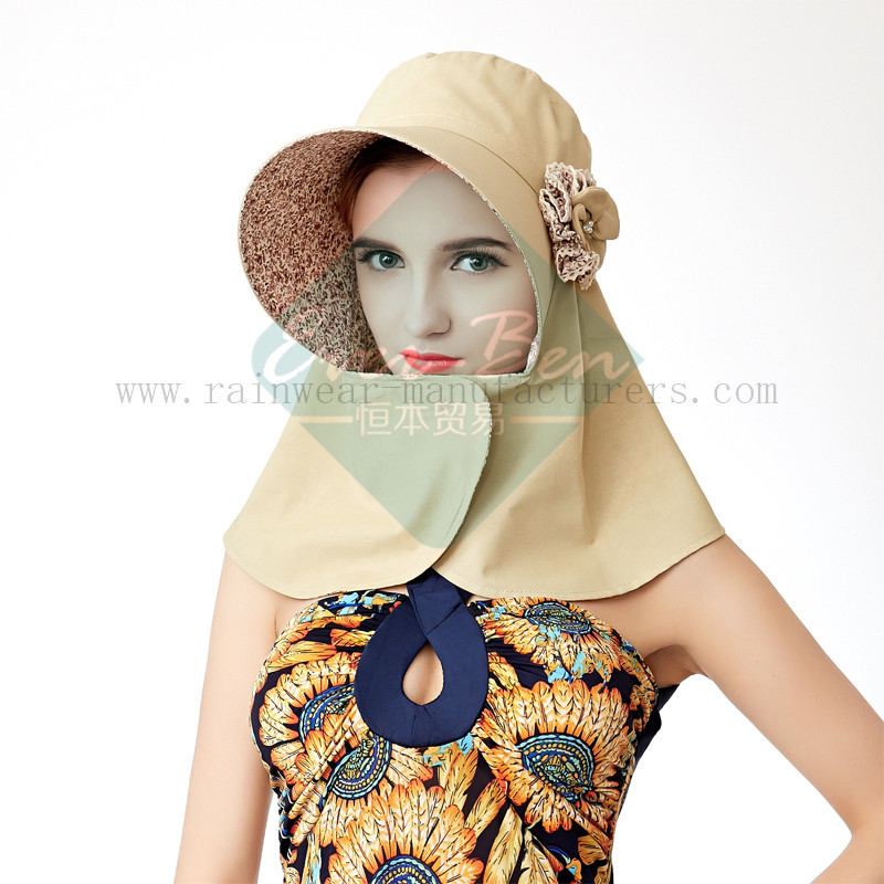 Womens Fashion hat with neck flap1